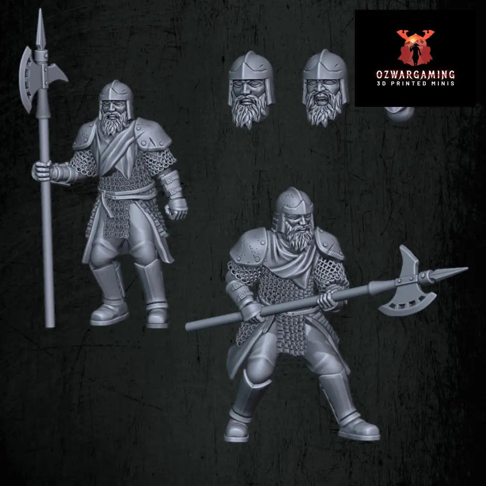 Kingdoms of Men City Guard | Quartermaster3D 25mm Fantasy Wargaming Miniatures Role Playing Miniatures