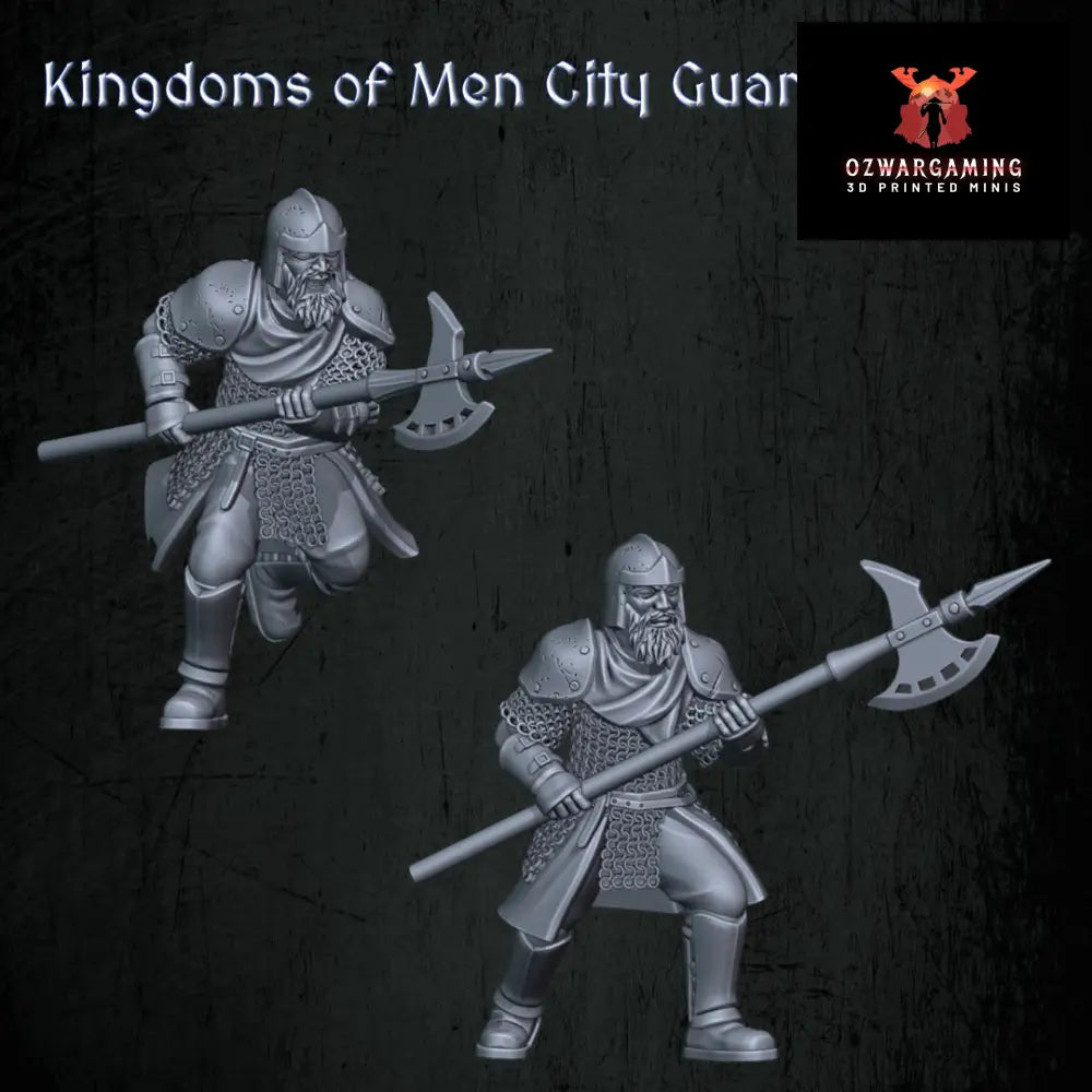 Kingdoms of Men City Guard | Quartermaster3D 25mm Fantasy Wargaming Miniatures Role Playing Miniatures