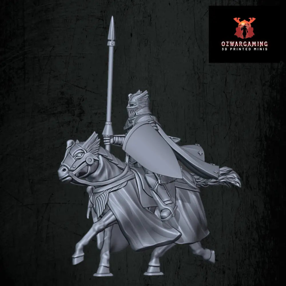 Kingdoms of Men Mounted Knights | Quartermaster3D 25mm Fantasy Wargaming Miniatures Role Playing Miniatures