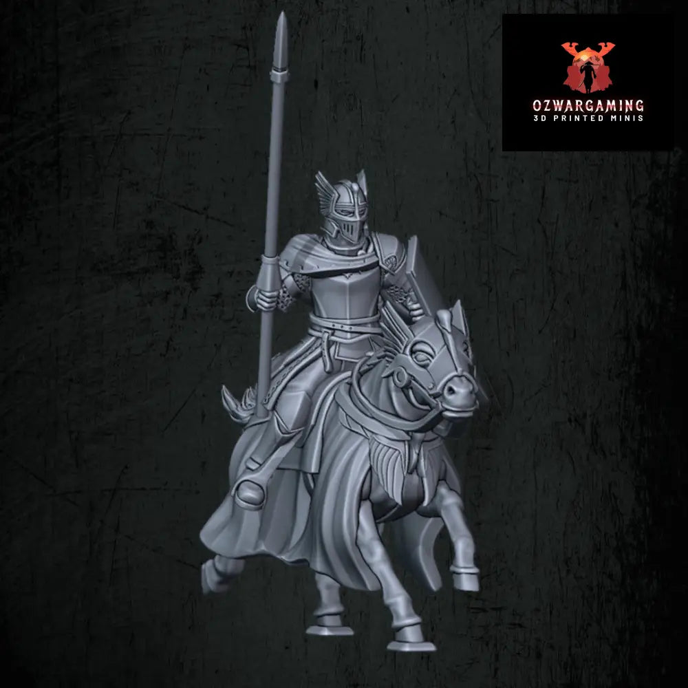 Kingdoms of Men Mounted Knights | Quartermaster3D 25mm Fantasy Wargaming Miniatures Role Playing Miniatures