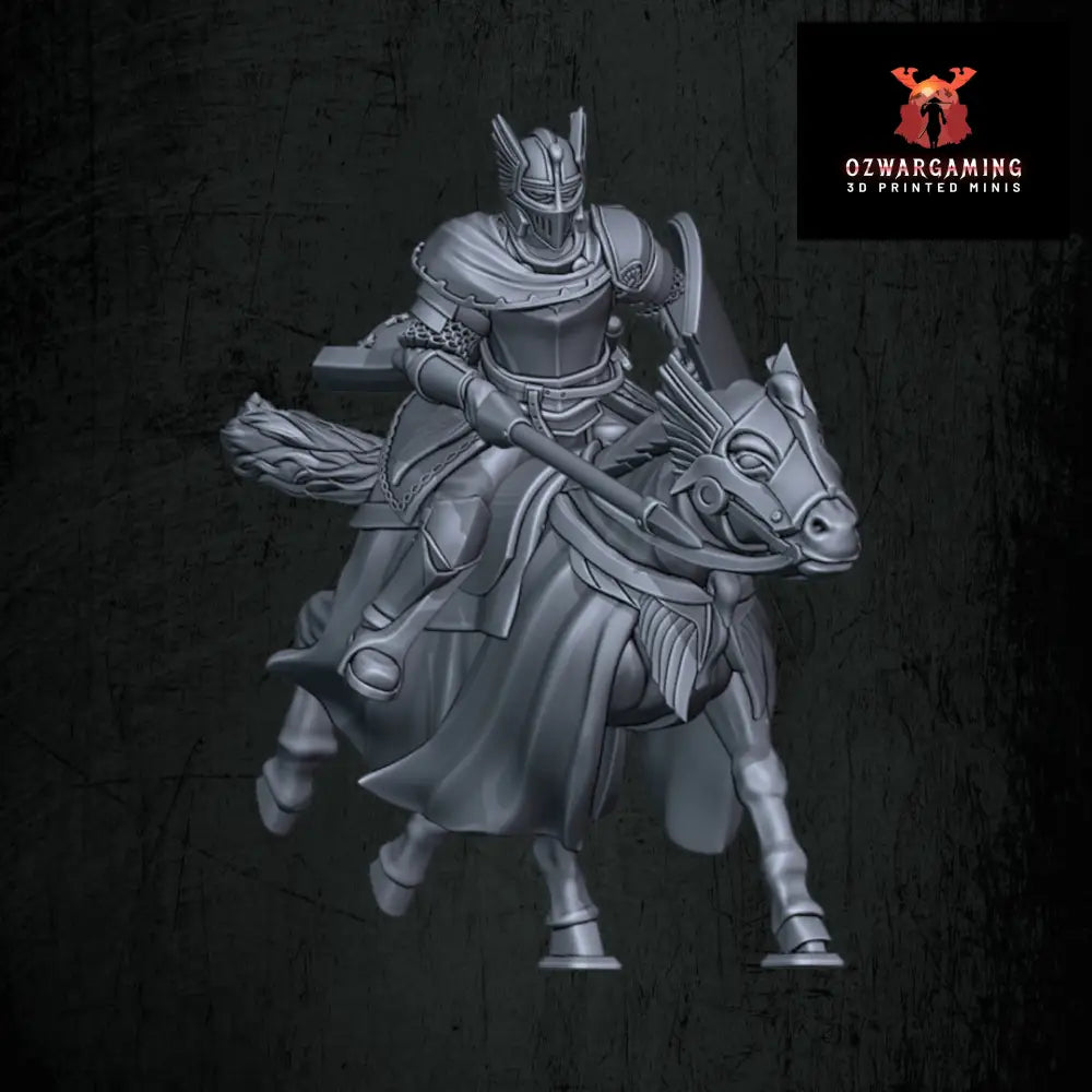 Kingdoms of Men Mounted Knights | Quartermaster3D 25mm Fantasy Wargaming Miniatures Role Playing Miniatures