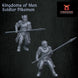 Kingdoms of Men Pikemen | Quartermaster3D 25mm Fantasy Wargaming Miniatures Role Playing Miniatures