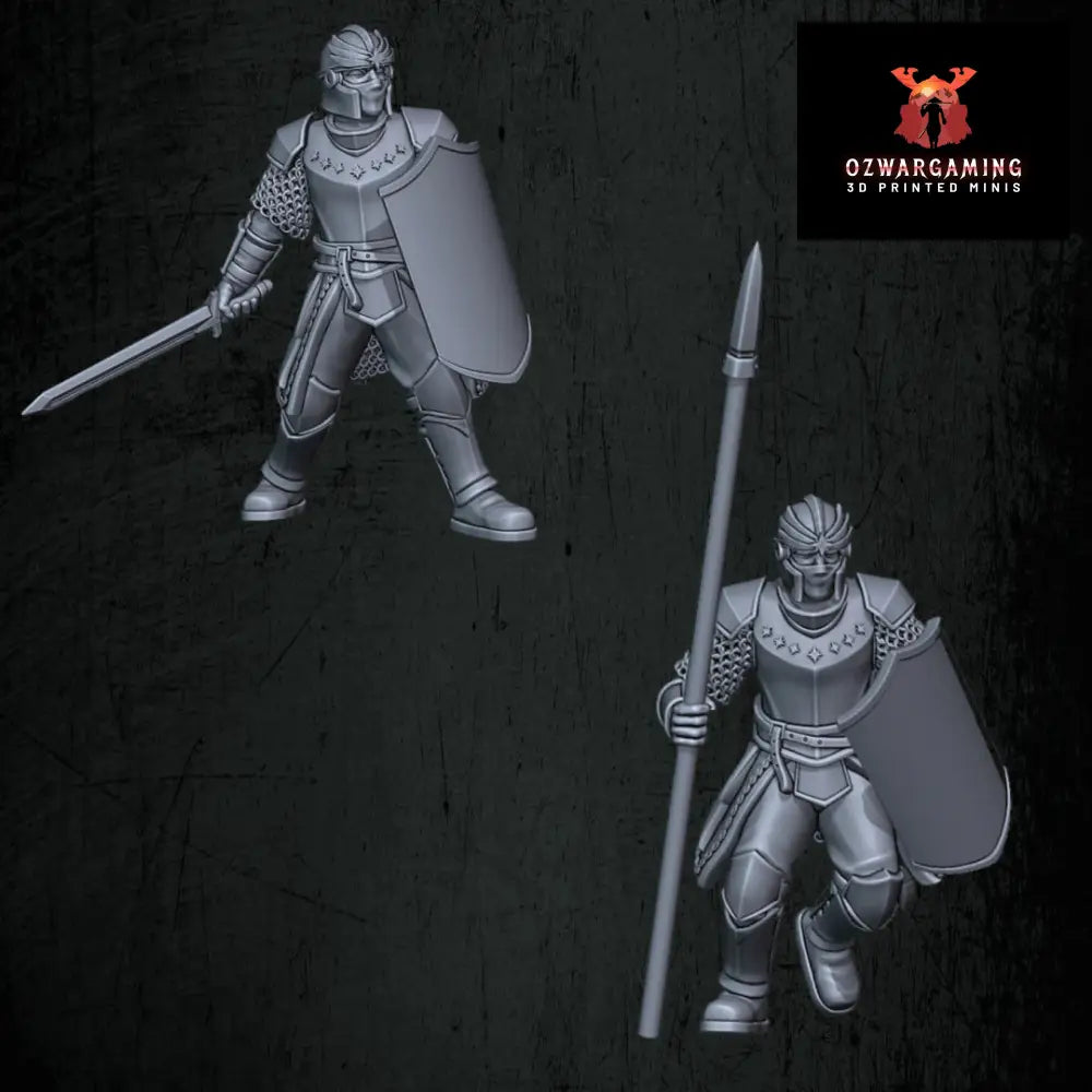 Kingdoms of Men Soldiers | Quartermaster3D 25mm Fantasy Wargaming Miniatures Role Playing Miniatures