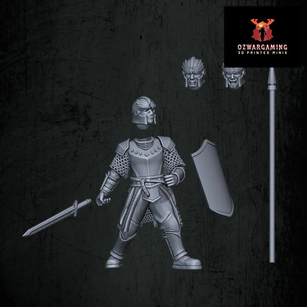 Kingdoms of Men Soldiers | Quartermaster3D 25mm Fantasy Wargaming Miniatures Role Playing Miniatures