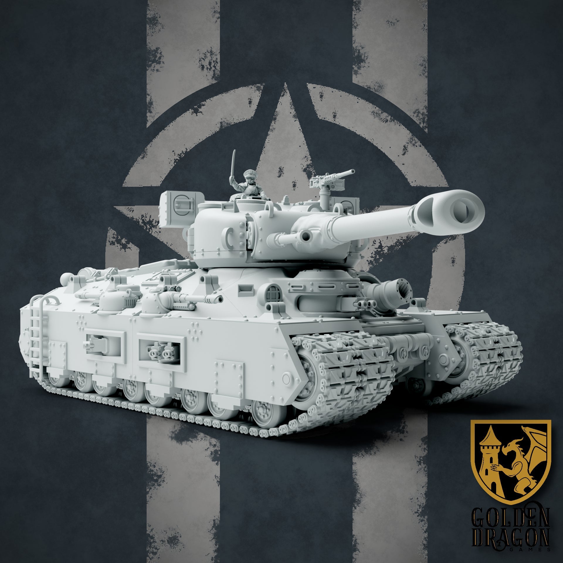 United States of America M82A1 Kodiak Superheavy Tank | Golden Dragon Games Weird WW2 Role Playing Miniatures