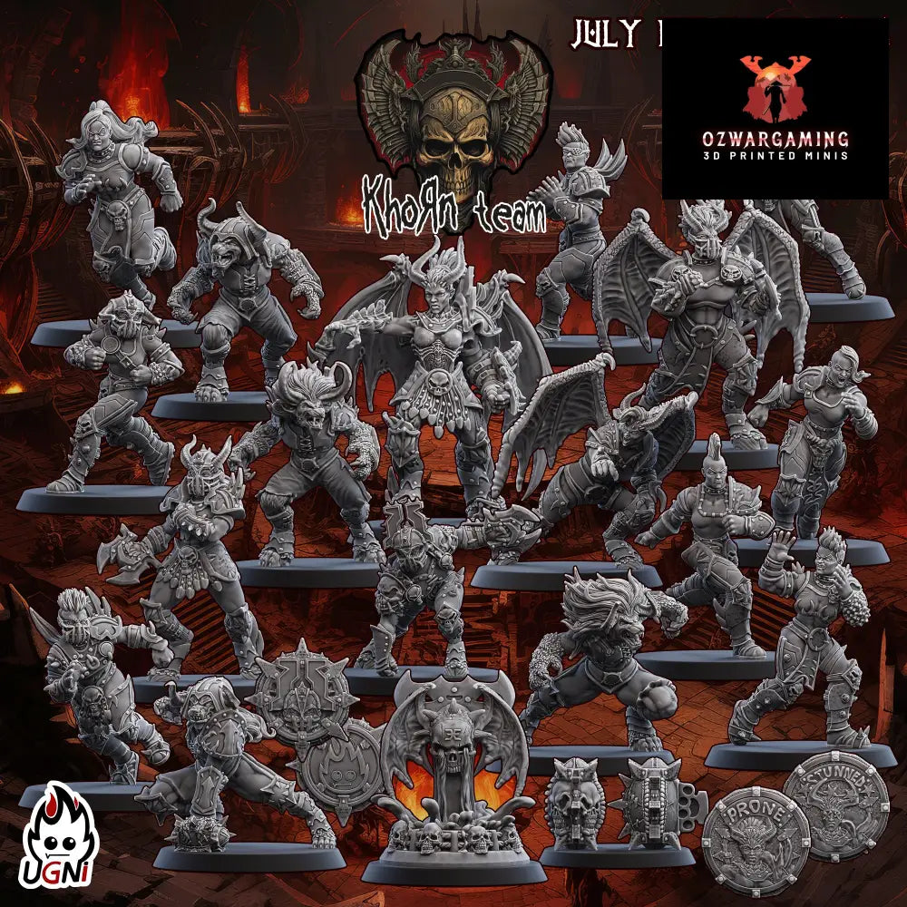 Korne Fantasy Football Team | Ugni Miniatures Role Playing Miniatures