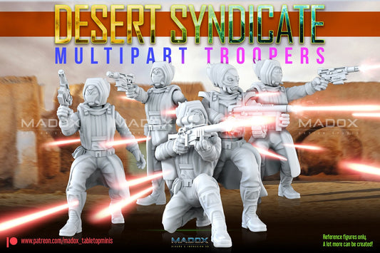 Desert Syndicate Build Kit | Warbear Studios 28mm SciFi Wargaming Miniatures Role Playing Miniatures