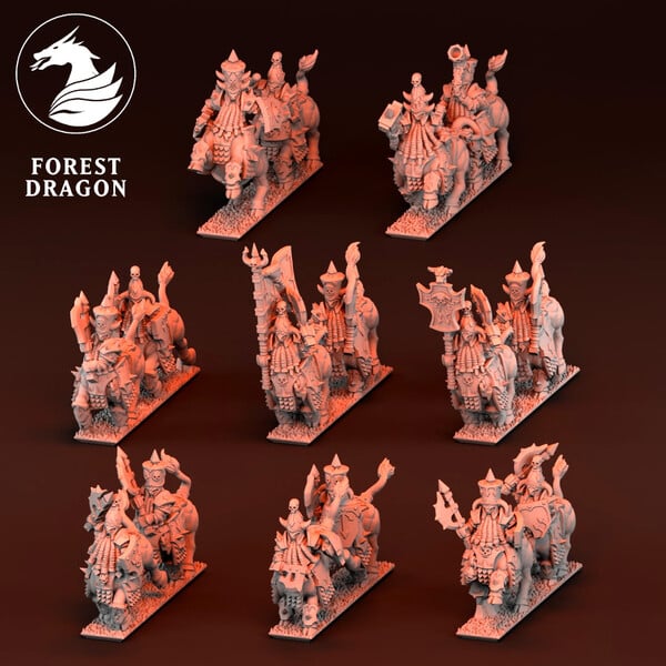 Dwarf Daemonsmith Centaurs | Forest Dragon 10mm Fantasy Wargaming Miniatures Role Playing Miniatures