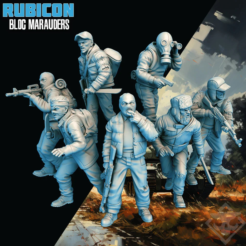 Rubicon: Bloc Marauders | Skullforge Studios 32mm Alternate Cold War Wargaming Miniatures Role Playing Miniatures
