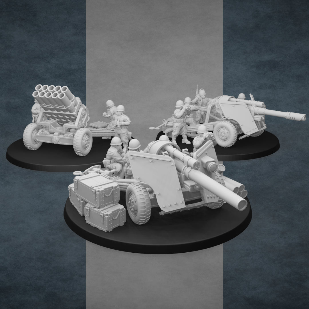 United States of America Light Artillery | Golden Dragon Games Weird WW2 Role Playing Miniatures