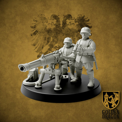 Holy Roman Empire Heavy Weapons | Golden Dragon Games Weird WW2 Laser Cannon Role Playing Miniatures