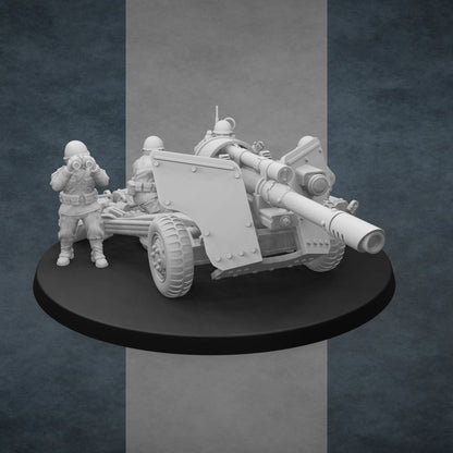 United States of America Light Artillery | Golden Dragon Games Weird WW2 Energy Cannon Role Playing Miniatures