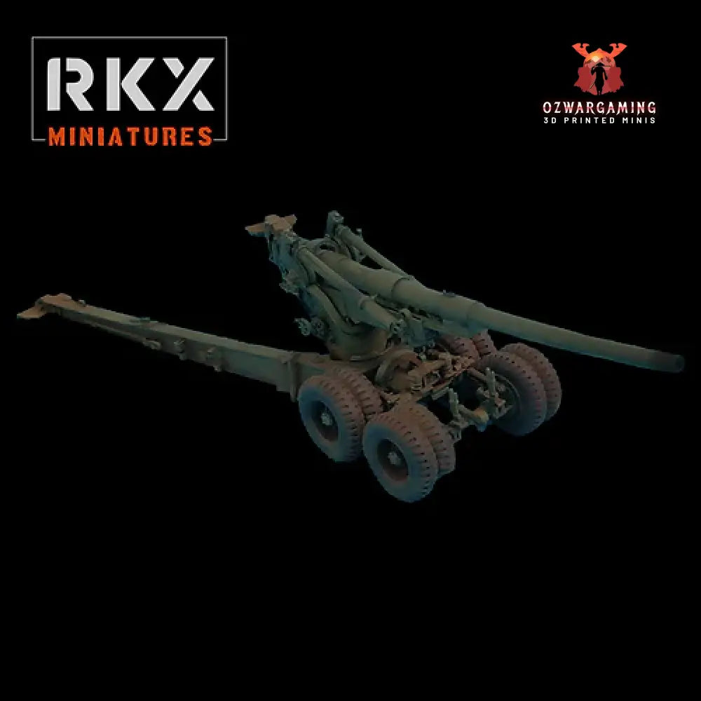 Late War US 155mm Longtom | RKX Miniatures 28mm WW2 Wargaming Miniatures Role Playing Miniatures