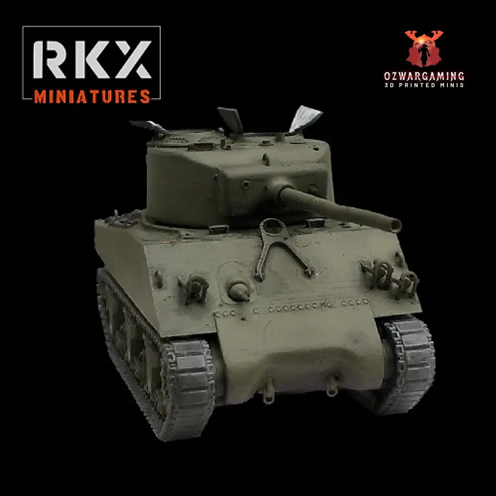 Late War US Sherman M4A3(76)W | RKX Miniatures 28mm WW2 Wargaming Miniatures Role Playing Miniatures