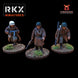 Late War US Winter HQ Team | RKX Miniatures 28mm WW2 Wargaming Miniatures Role Playing Miniatures