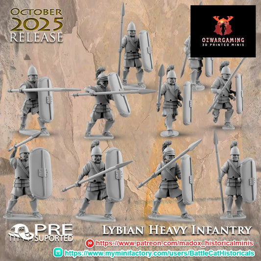 Libyan Heavy Infantry | Battlecat 28mm Historical Wargaming Miniatures Role Playing Miniatures