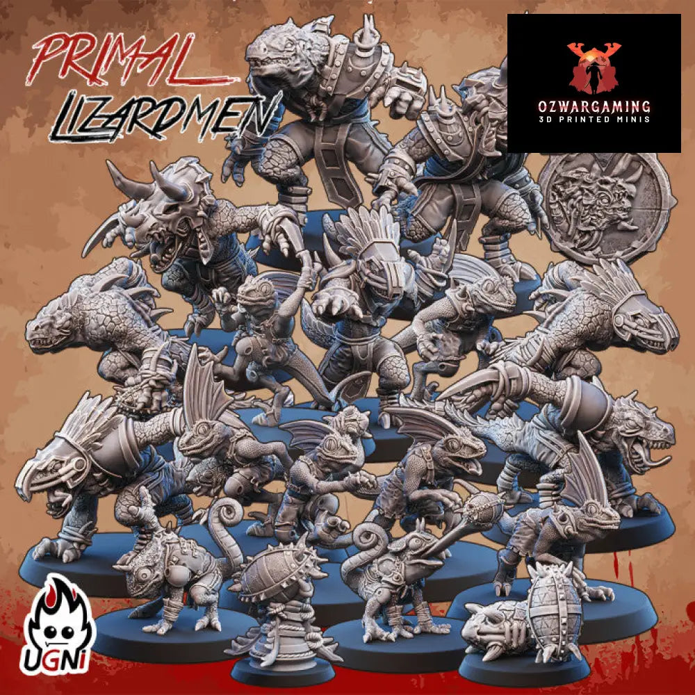 Lizardmen Fantasy Football Team | Ugni Miniatures Role Playing Miniatures