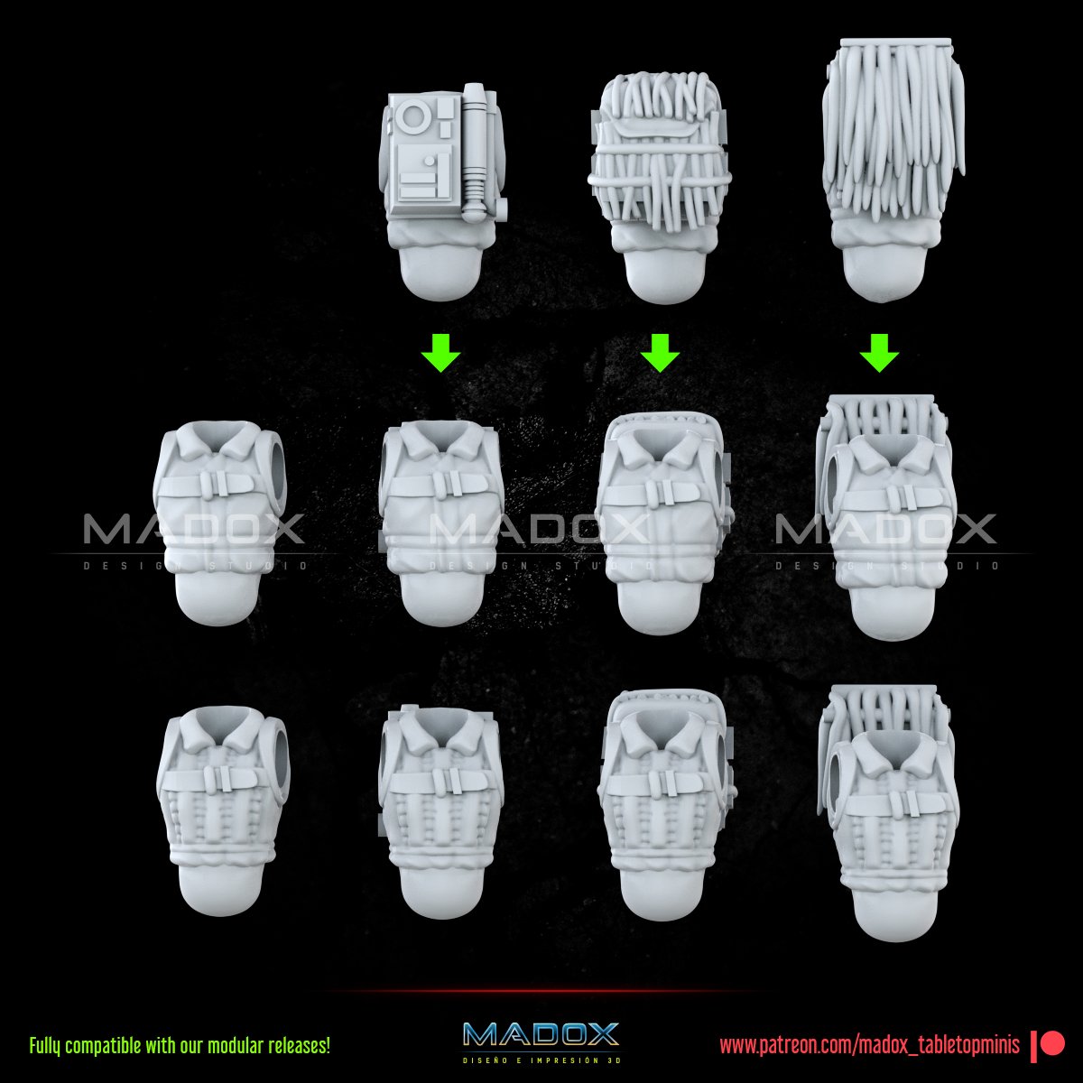 Red Skinned Insurgents Build Kit | Warbear Studios 28mm SciFi Wargaming Miniatures Role Playing Miniatures