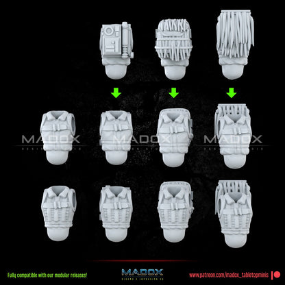 Red Skinned Insurgents Build Kit | Warbear Studios 28mm SciFi Wargaming Miniatures Role Playing Miniatures