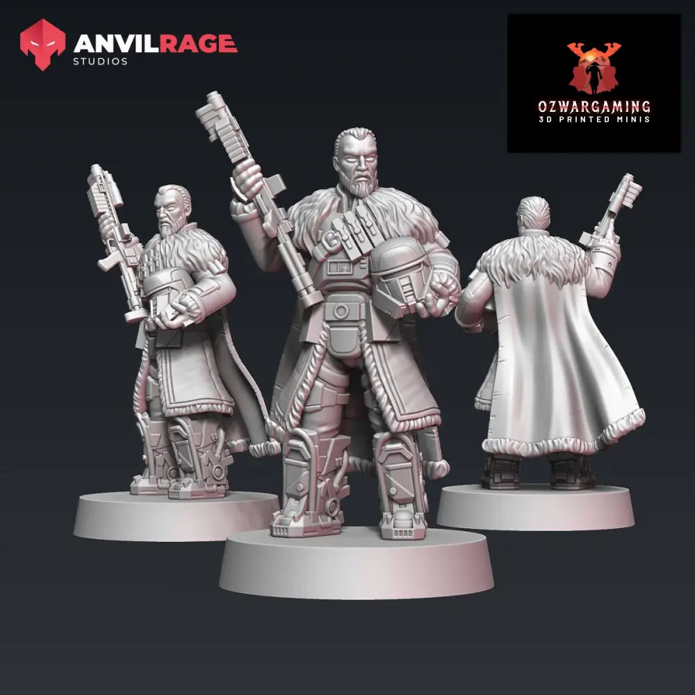 Long Range Trooper Captain | Anvilrage Galactic SciFi Miniatures 32mm 1/47 Legion Scale Role Playing Miniatures