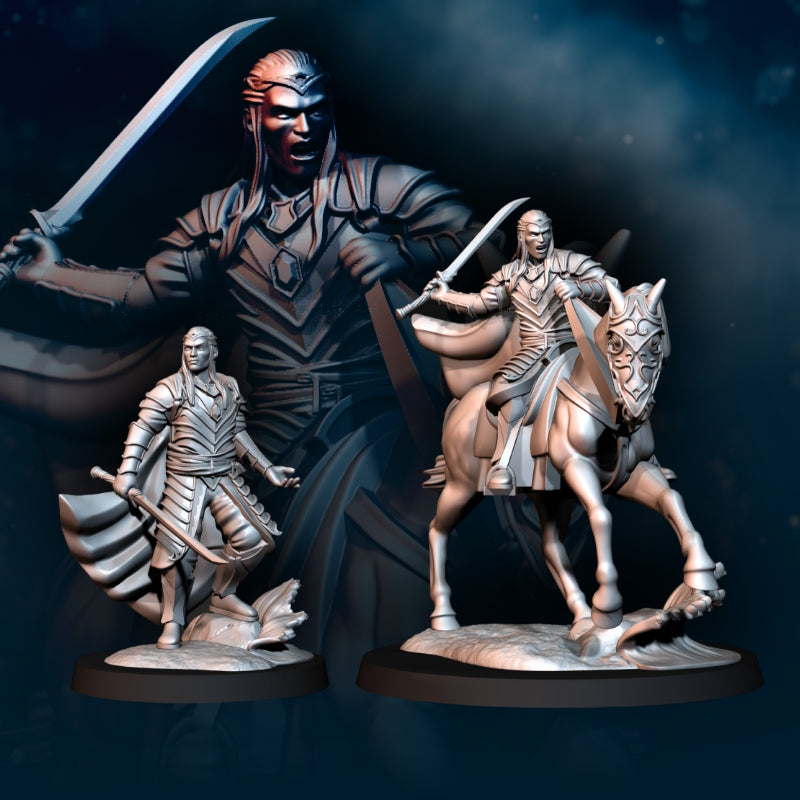 Bloody Elf Lord | Davale Games 25mm Fantasy Wargaming Miniatures