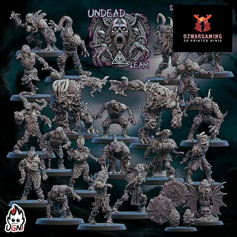 Lovecraftian Undead Fantasy Football Team | Ugni Miniatures Role Playing Miniatures