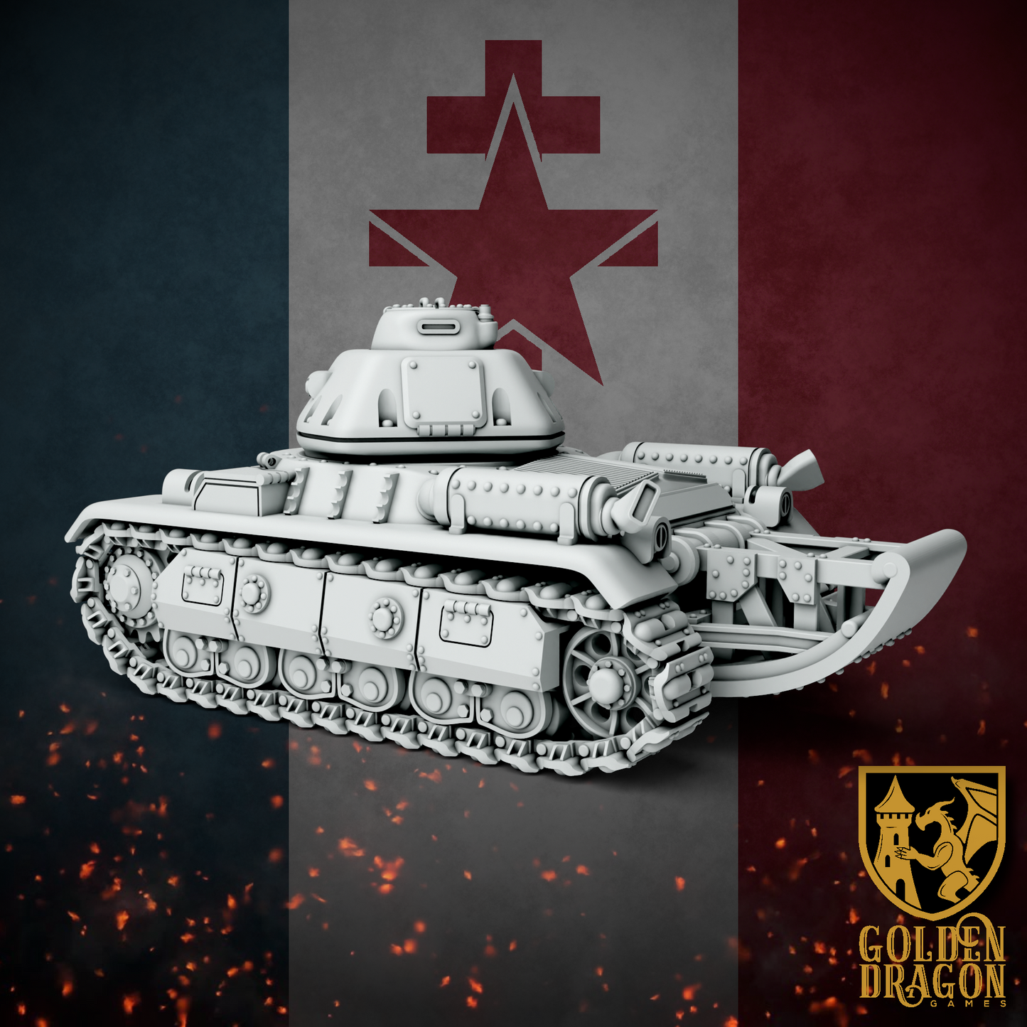 New French Republic R35 Marat Light Tank | Golden Dragon Games Weird WW2