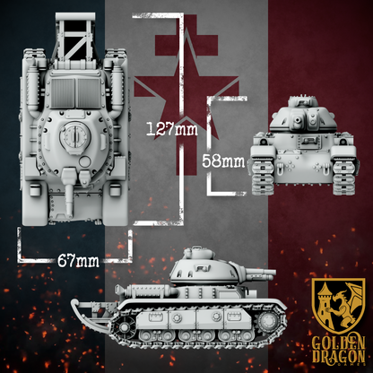 New French Republic R35 Marat Light Tank | Golden Dragon Games Weird WW2