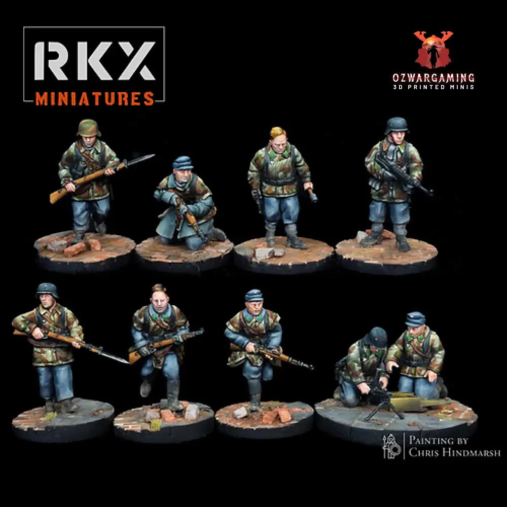 Luftwaffe Field Division Squad | RKX Miniatures 28mm WW2 Wargaming Miniatures Role Playing Miniatures