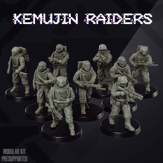 Hard Sci Fi: Kemujin Raiders | Skullforge Studios 32mm Wargaming Miniatures Role Playing Miniatures