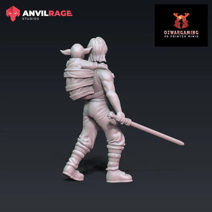 Master and Apprentice | Anvilrage Galactic SciFi Miniatures 32mm 1/47 Legion Scale Role Playing Miniatures