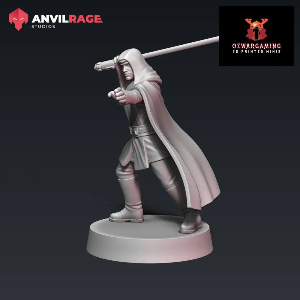 Master Luke v2 | Anvilrage Galactic SciFi Miniatures 32mm 1/47 Legion Scale Role Playing Miniatures