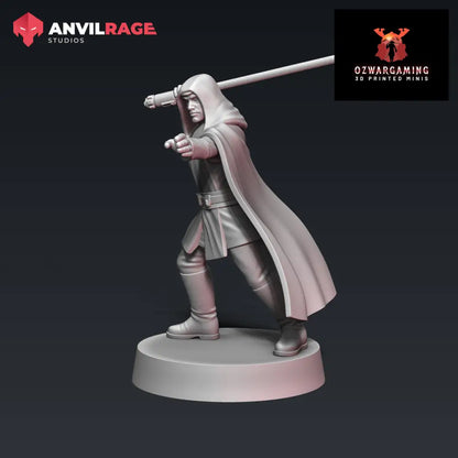 Master Luke v2 | Anvilrage Galactic SciFi Miniatures 32mm 1/47 Legion Scale Role Playing Miniatures