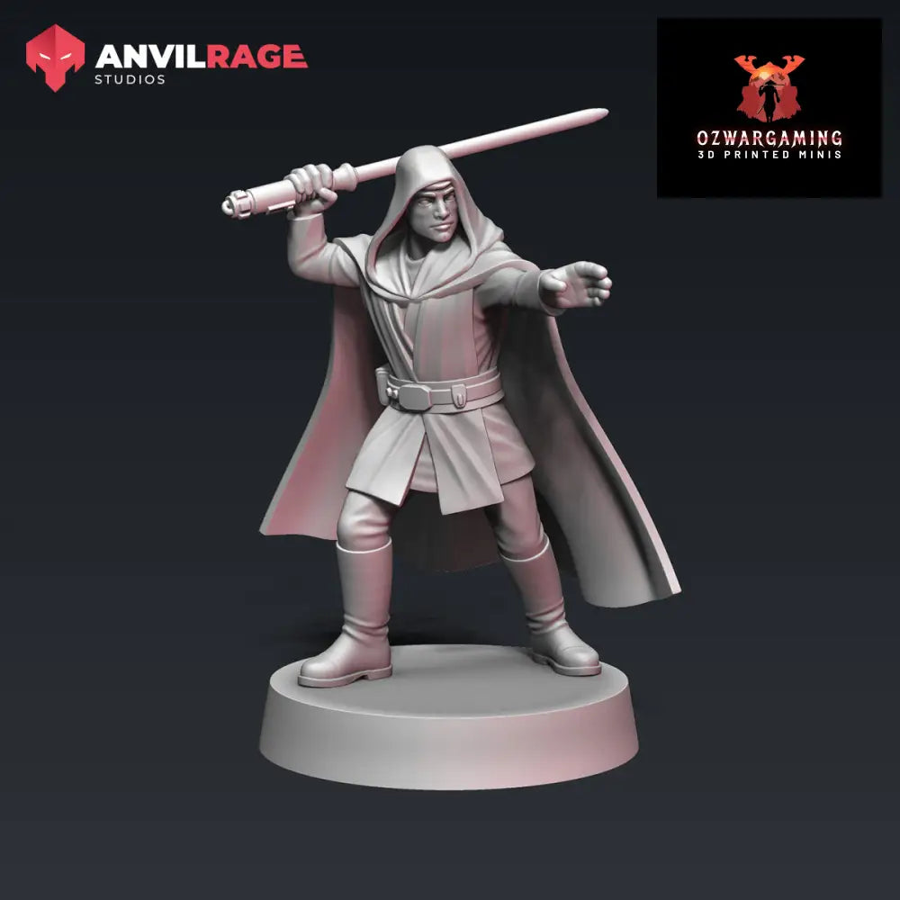 Master Luke v2 | Anvilrage Galactic SciFi Miniatures 32mm 1/47 Legion Scale Role Playing Miniatures
