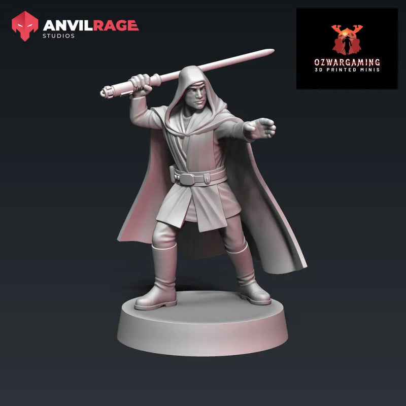 Master Luke v2 | Anvilrage Galactic SciFi Miniatures 32mm 1/47 Legion Scale Role Playing Miniatures