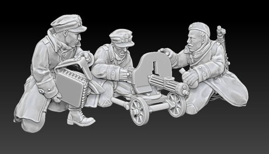 Polish People’s Army Maxim Team | Propylene Foliescu 28mm WW2 Wargaming Miniatures Role Playing Miniatures