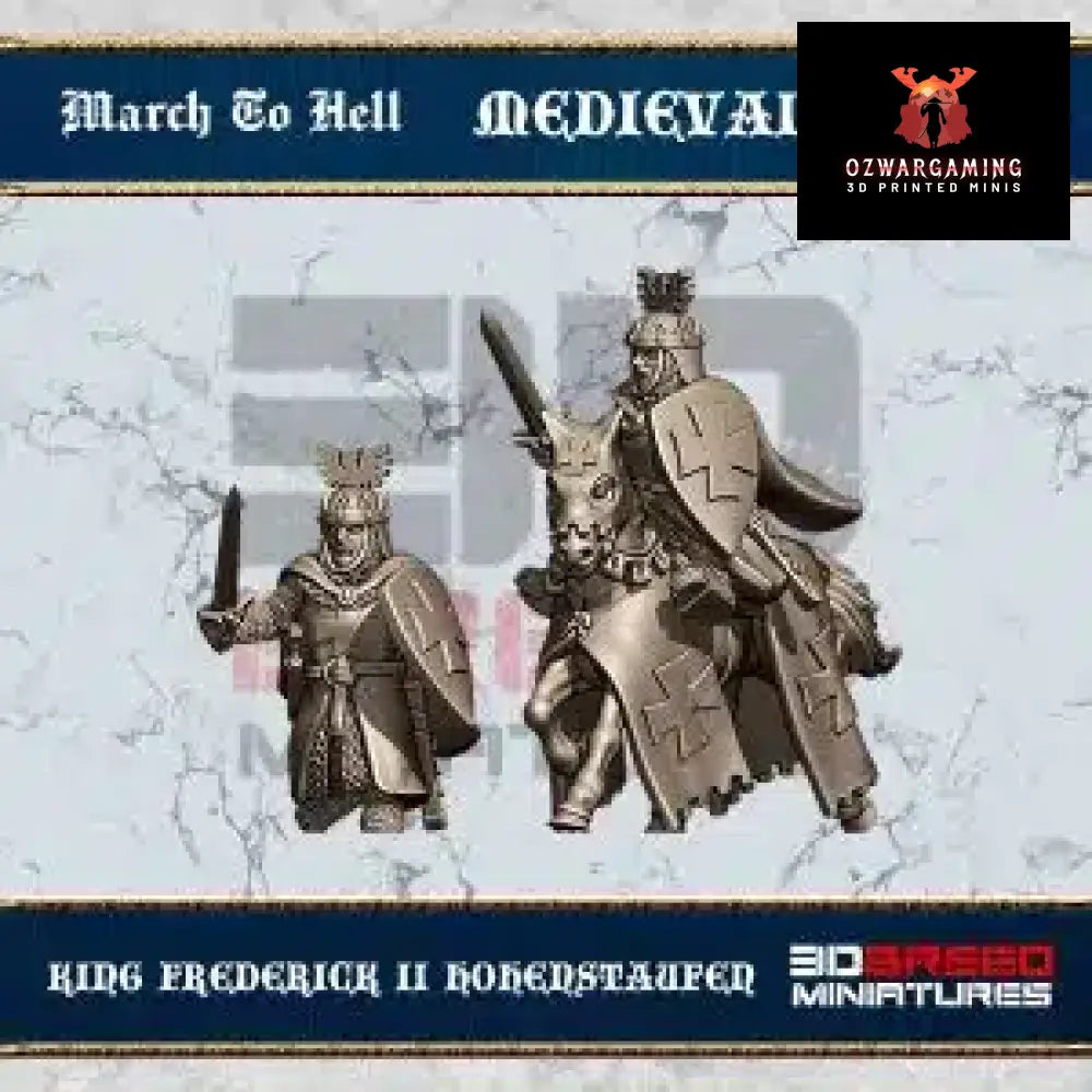Medieval English King Frederick | 3DBreed 15mm Wargaming Miniatures Role Playing Miniatures