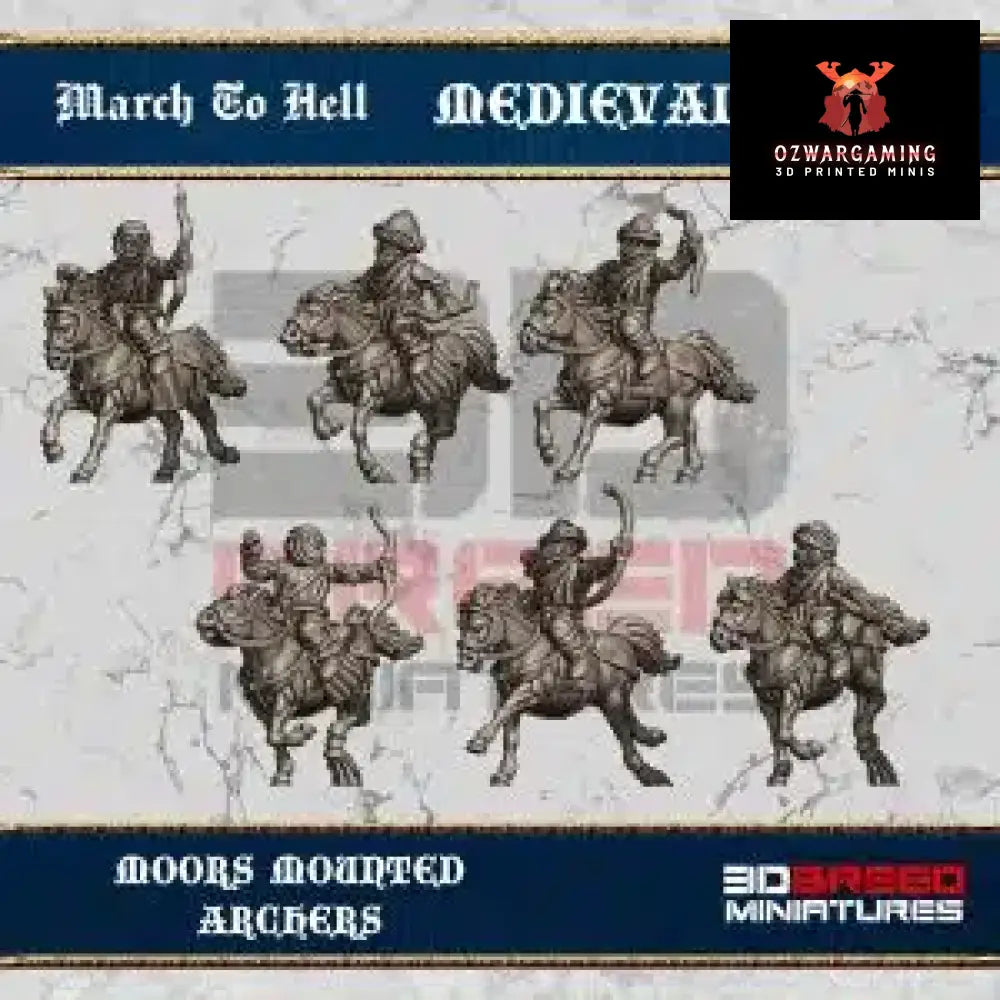 Medieval Moors Mounted Archers | 3DBreed 15mm Wargaming Miniatures Role Playing Miniatures