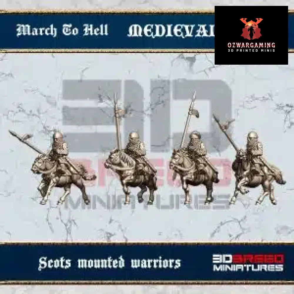 Medieval Scots Mounted Warriors | 3DBreed 15mm Wargaming Miniatures Role Playing Miniatures