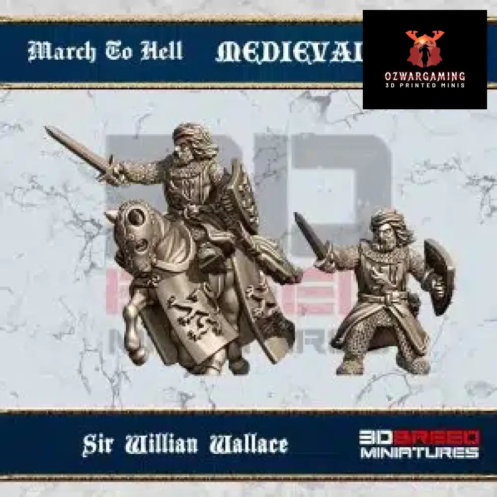 Medieval Scots William Wallace | 3DBreed 15mm Wargaming Miniatures Role Playing Miniatures