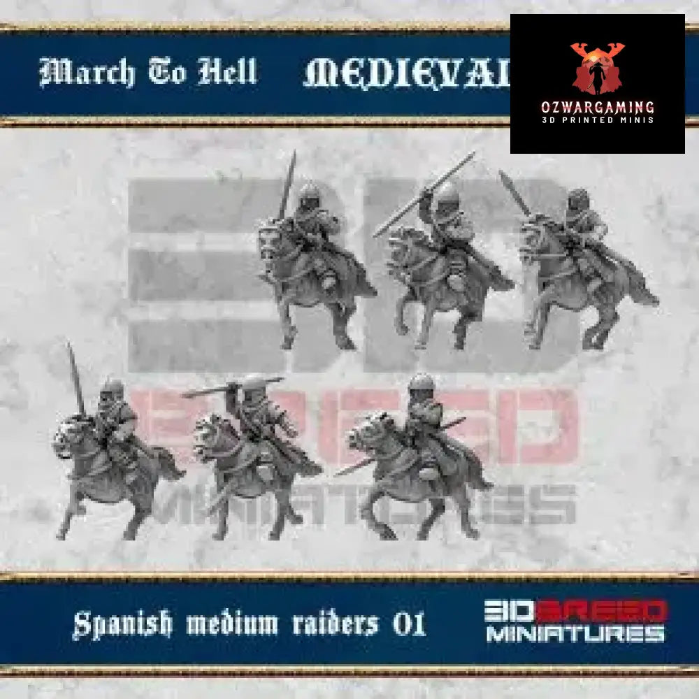 Medieval Spanish Raiders | 3DBreed 15mm Wargaming Miniatures Role Playing Miniatures