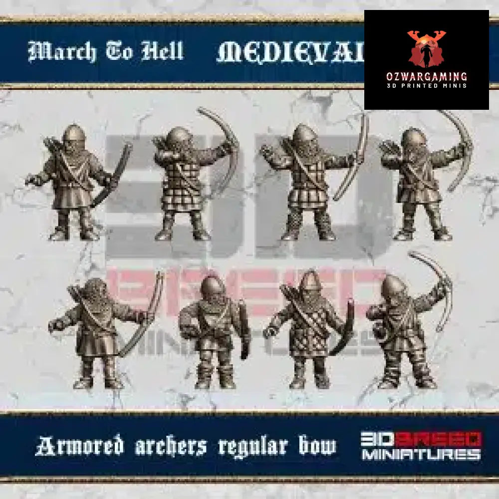 Medieval West European Armored Bows | 3DBreed 15mm Wargaming Miniatures Role Playing Miniatures