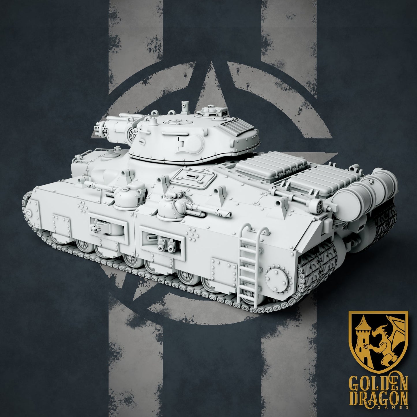 United States of America M82A1 Kodiak Superheavy Tank | Golden Dragon Games Weird WW2 Role Playing Miniatures