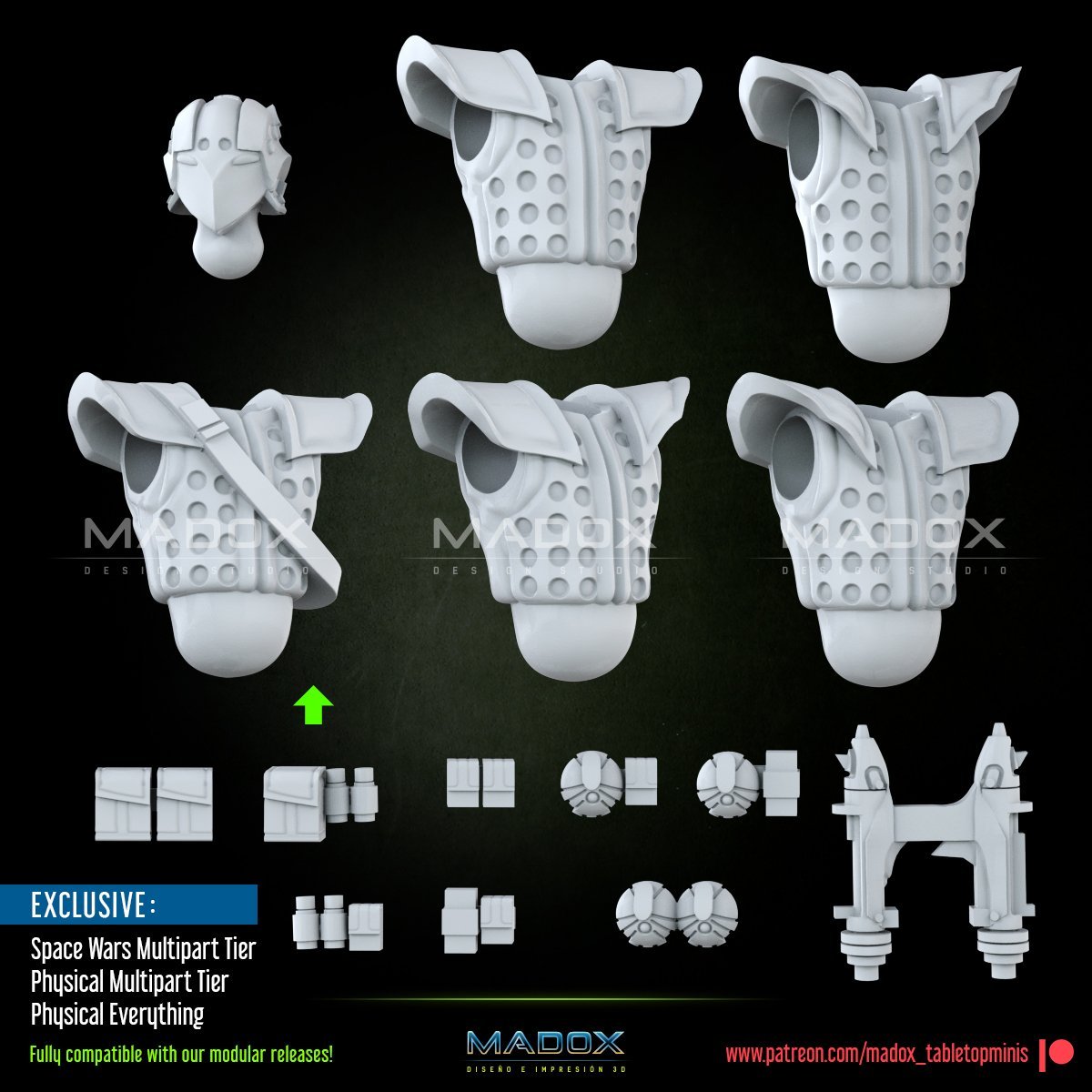 Dark Star Enforcers Build Kit | Warbear Studios 28mm SciFi Wargaming Miniatures Role Playing Miniatures
