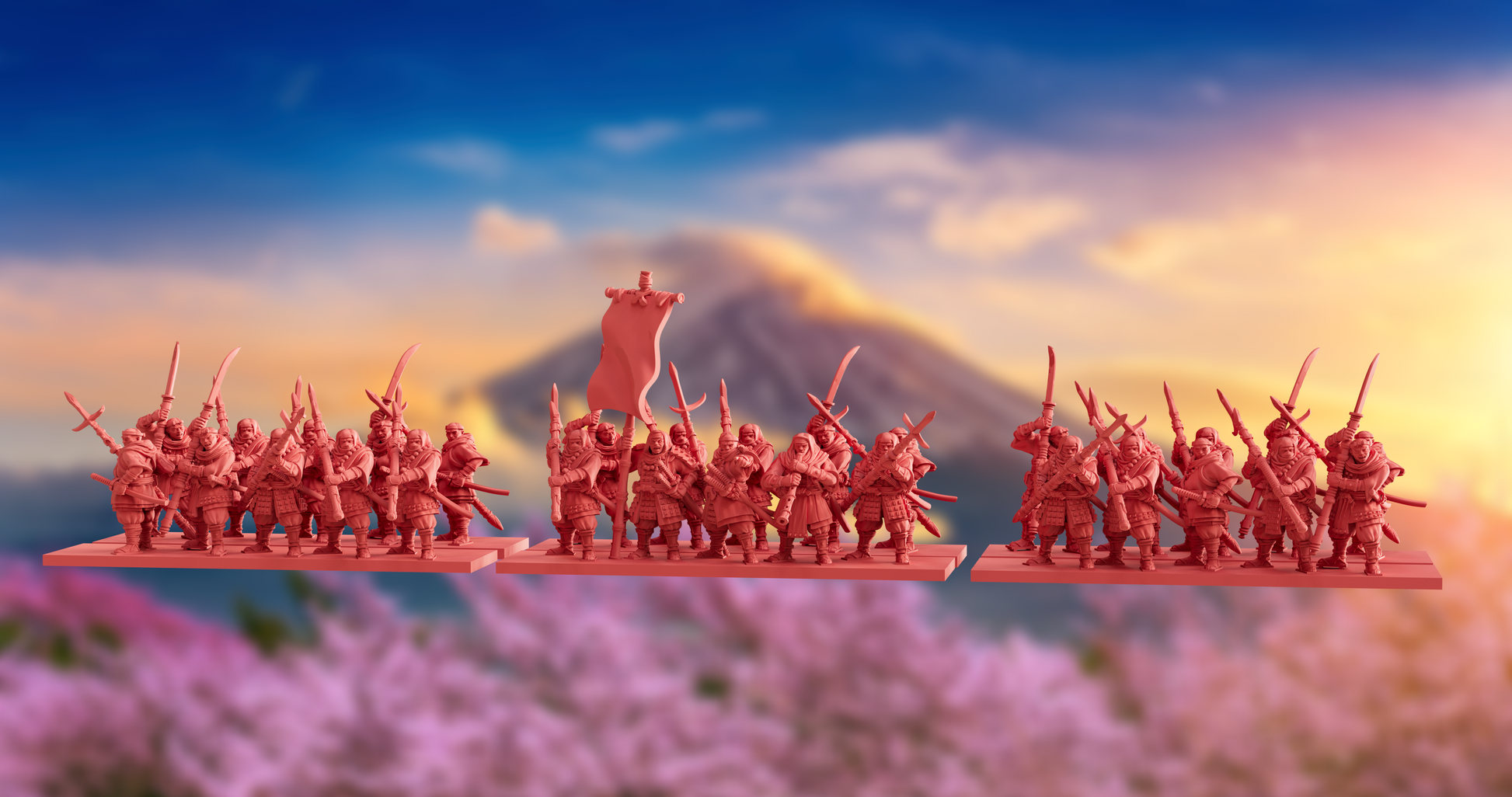Nippon Army Bundle | OzWGxKyoushuneko 10mm Fantasy Wargaming Miniatures Role Playing Miniatures