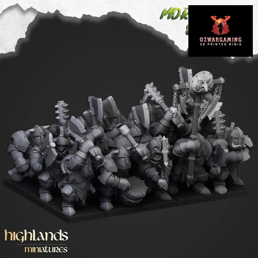 Moredhun’s Orcs Armored Orcs | Highlands Miniatures 28/32mm Fantasy Wargaming Miniatures Role Playing Miniatures