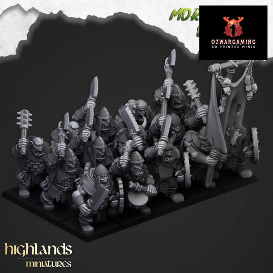 Moredhun’s Orcs Hand Weapons | Highlands Miniatures 28/32mm Fantasy Wargaming Miniatures Role Playing Miniatures