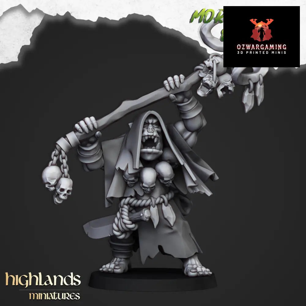 Moredhun’s Orcs Shaman Set | Highlands Miniatures 28/32mm Fantasy Wargaming Miniatures Role Playing Miniatures