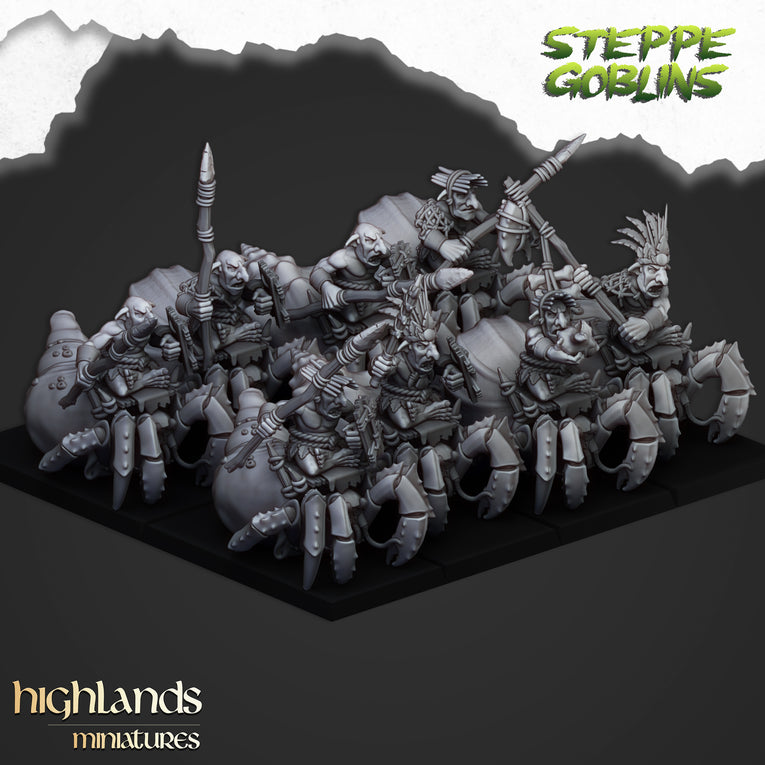 Coast Goblins Riders | Highlands Miniatures 28/32mm Fantasy Wargaming Miniatures (Copy) (Copy)