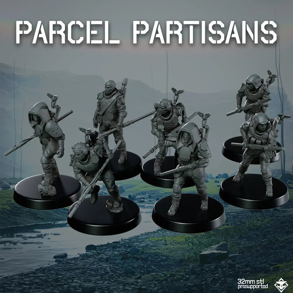 Death Delivery: Parcel Partisans | Skullforge Studios 32mm Wargaming Miniatures Role Playing Miniatures